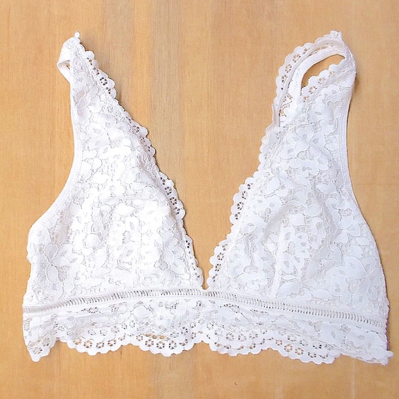 Victorias Secret Other - Victorias Secret Ivory Lace Bralette, L